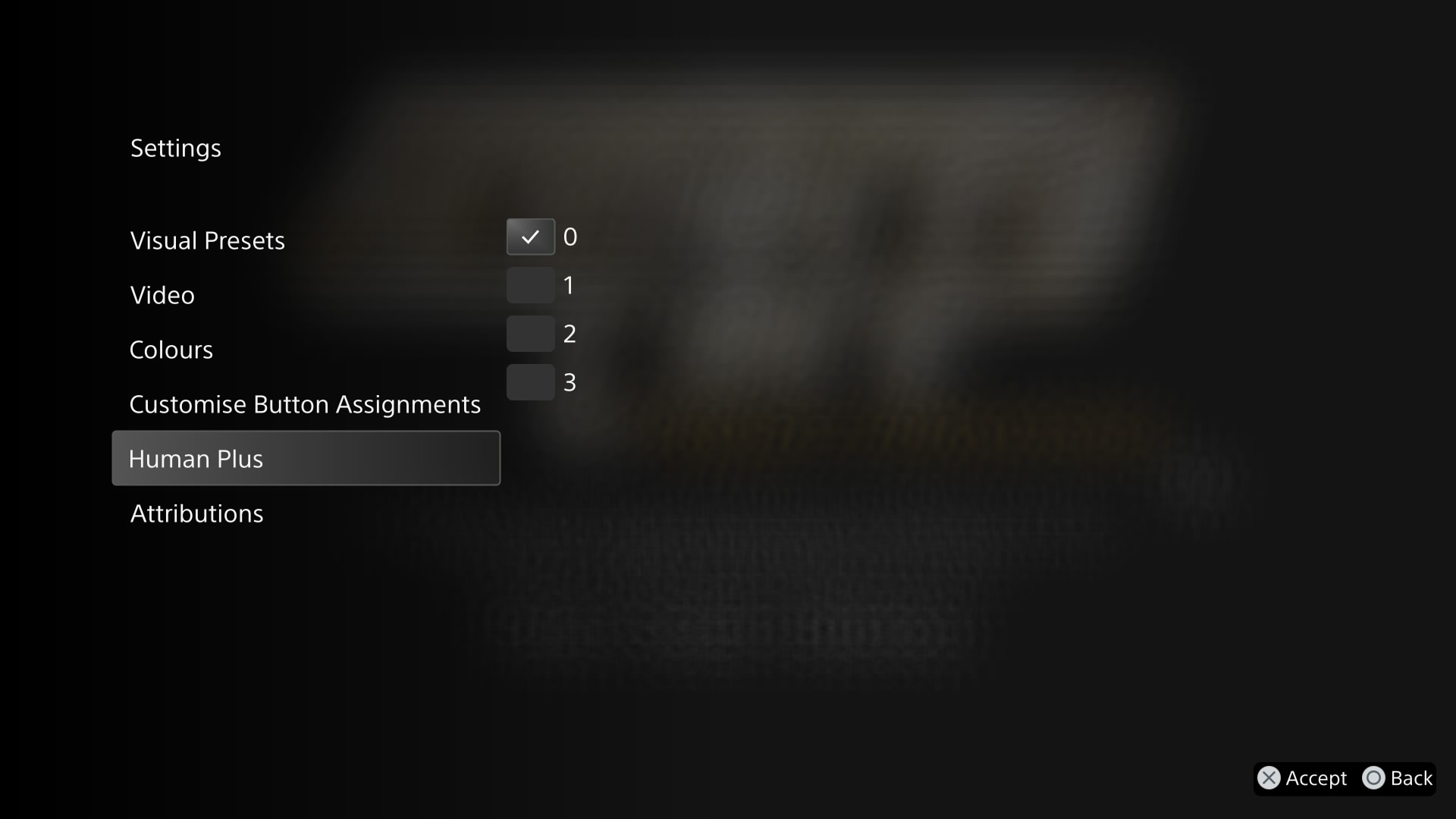 The Scripted Menu implementation in Armored Core Project Phantasma v1.03