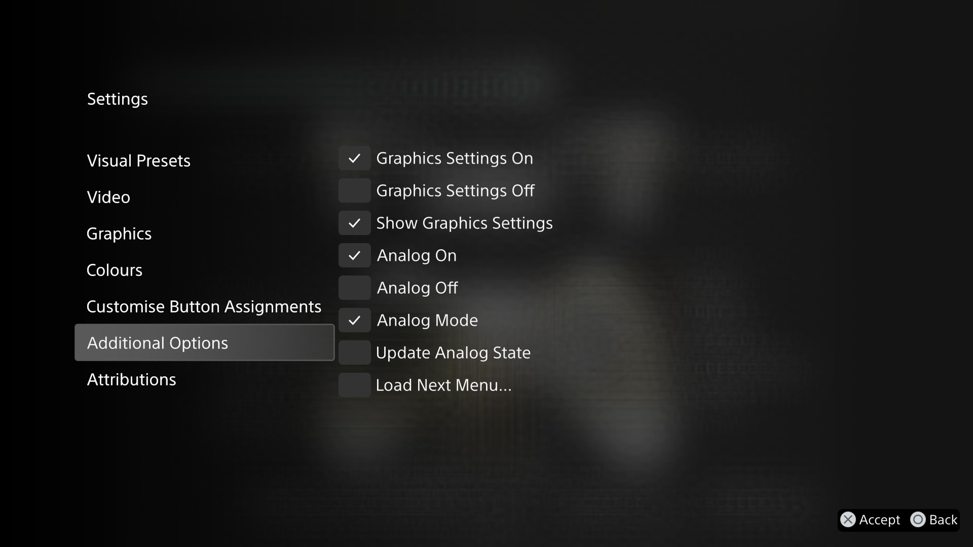 An example of a custom implementation of the Scripted Menu